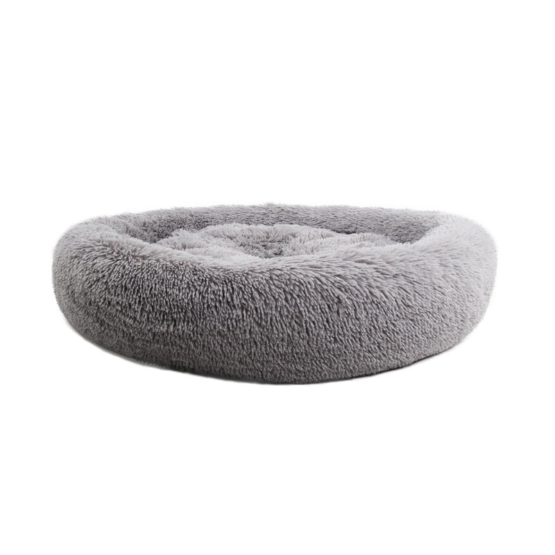 Tapis pour chien doux et rond, Gris, H 6 po x l 30 po x P 30 po