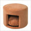 Repose-pieds orange pour animaux de compagnie avec coussin amovible pour salon