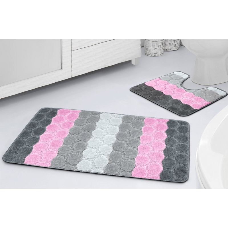 Kenery 2 Piece Bath Set, Pink