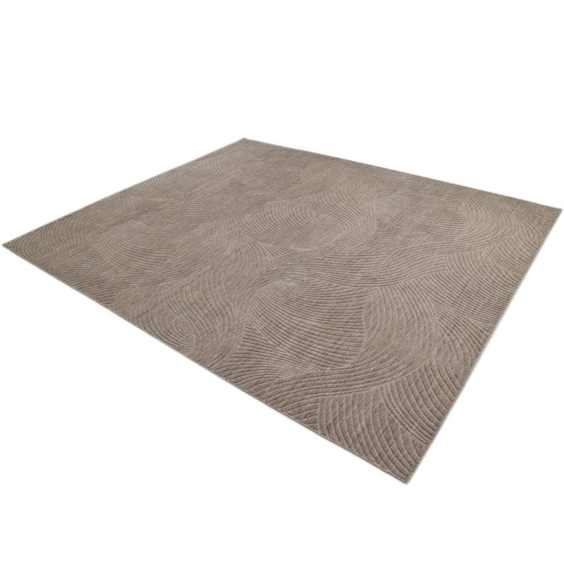 Ayr, Handmade Area Rug - 3' 0'' X 5' 0'', Rectangle 9' x 12', Dark Brown