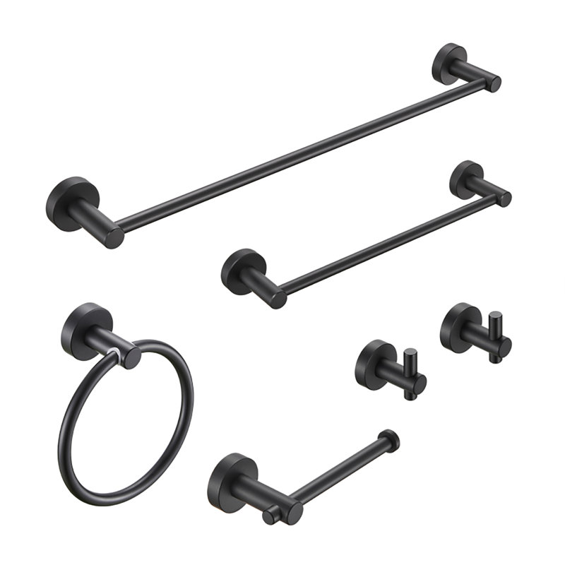 Bathroom Hardware Set, Black