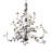 Rosalin 15 - Light Steel Dimmable Chandelier