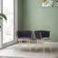 Fauteuil large en velours 22,8 po Reimo-604441421