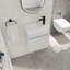 Meuble-lavabo mural 18 po avec lavabo en résine blanche et porte d'armoire à fermeture en douceur 18 po-1407932458