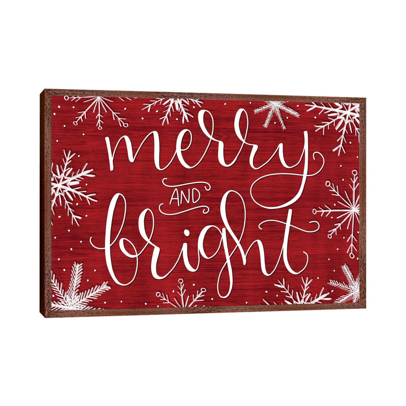 Rustic Holiday II 1 Piece Floater Frame Wall Art on Canvas, 101.6 cm H x 66.04 cm W, Brown Floater Framed