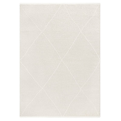 Tapis de couloir contemporain à losanges à texture pelucheuse haute / basse Tetta & Country Luxe Tretta