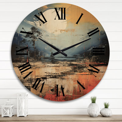 Horloge murale en bois massif Minke