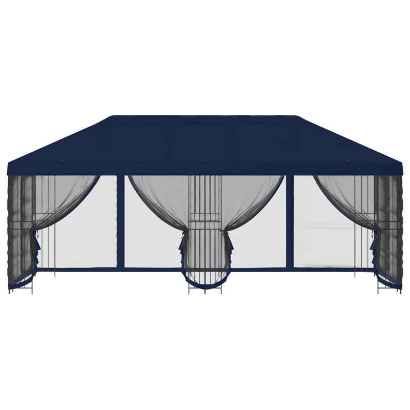 Vidaxl Gazebo Polyester And Steel, Blue