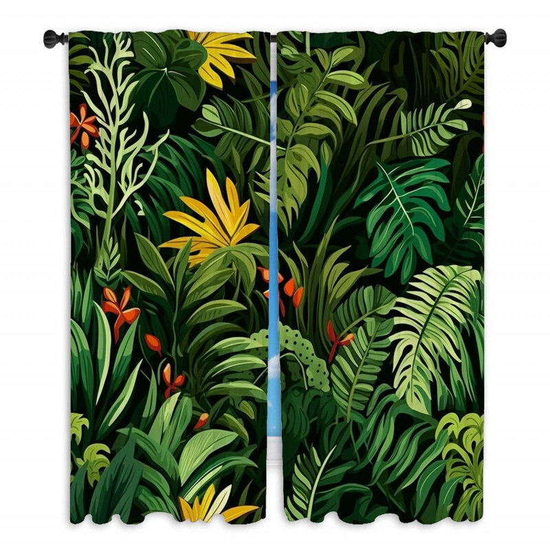 Paire de rideaux obscurcissant en polyester, L 20 po x L 54 po