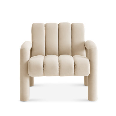Chaise d'appoint Tubbi, champagne