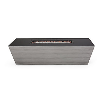 56" RECTANGLE MGO FIRE PIT - 50 000 BTU