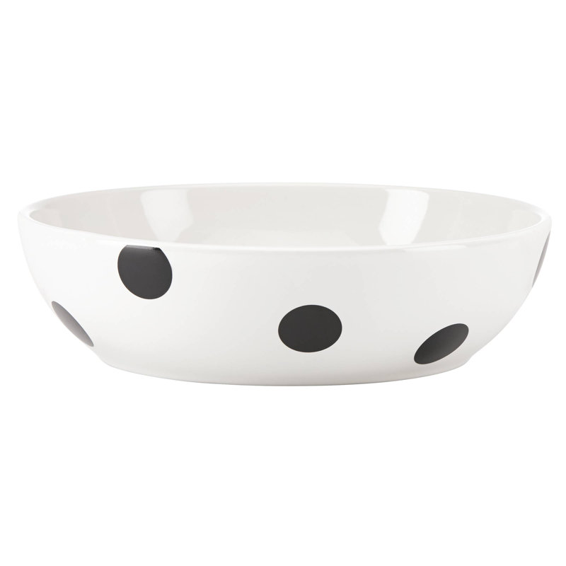 Deco Dot Stoneware Pasta Bowl