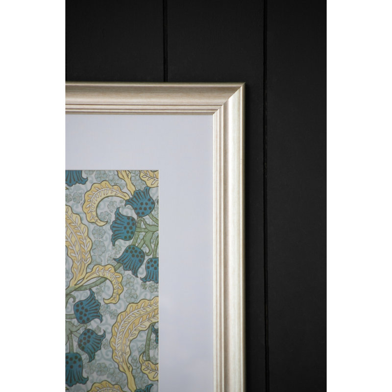 Art mural fleur 24 "x 32" - Cadre luxueux à finition dorée, décoration florale pour la maison multicolore avec cadre luxueux