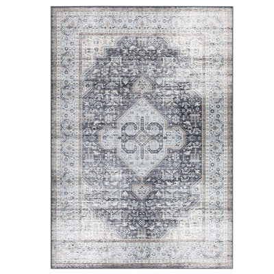 Tapis lavable pour tapis de chambre à coucher tribal Boho 9X12