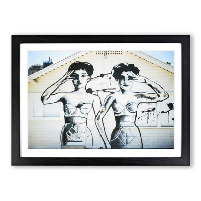 Graffiti Girls Framed Photographic - Framed Print