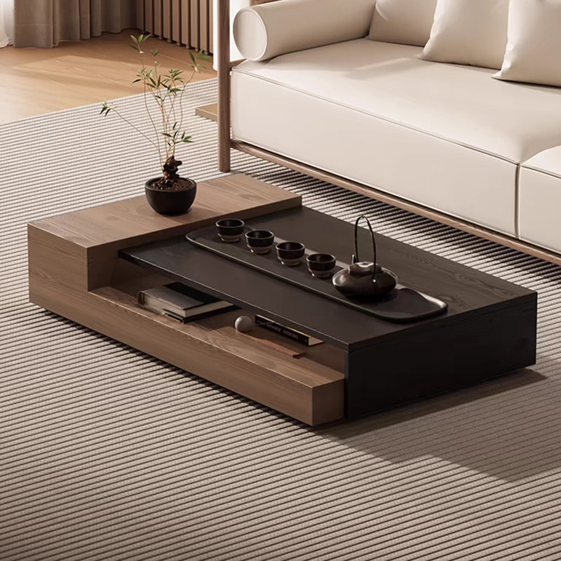 Table à thé moderne en bois massif