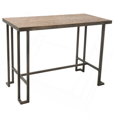 Table de comptoir romaine industrielle antique et brune par Lumisource