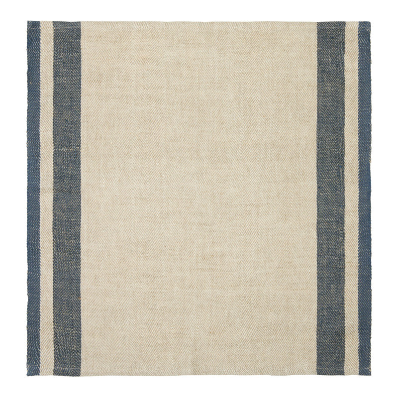 Ariadnee Napkins - Blue/Natural - 20" x 20", Blue/Natural