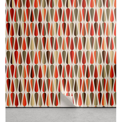 Chunta Sixties and Seventies Style Peel and Stick Wallpaper Panel