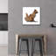  «Falling Leaves Cat» par Ann Klee, art mural en verre acrylique, 24 po x 24 po-619162708