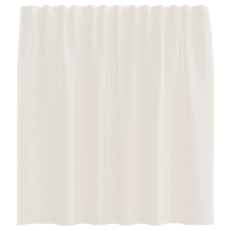 Semi Sheer Curtain Pair, Cream, 140cm Width x 140cm Drop