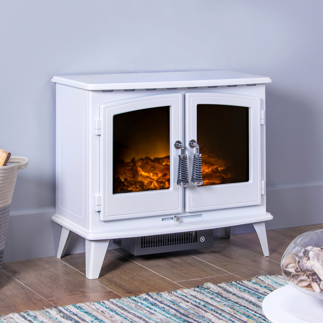 Woodhouse Adam 63cm W Pure White Electric Stove with 6824.28 BTU