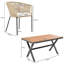 Lydia 6 - Person Patio Dining Set with Rectangular Table , Cushions Included