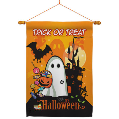 Ensemble de drapeaux en polyester 40 x 28 po Little Ghost