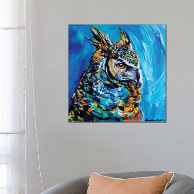 Eagle Owl by Lindsey Dahl - Wrapped Canvas Print