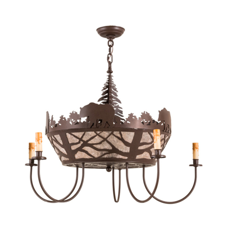 Black Bear 8 - Light Chandelier