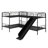 L-Shaped Bunk Bed With Slide And Ladder