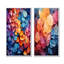 «Colorful Leaf Dreamscape», ensemble d'art mural sur toile à feuilles-102577482-102577485