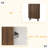 Medieval-Style Modern Shoe Cabinet, Upright Shoe Storage Unit With Vertical Grooved Finish, 23.6-Inch Shoe Cabinet, Suitable For Hallways, Passageways And Entrances.-804887551