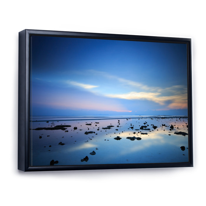 Highland Dunes Beautiful Tropical Blue Sky Landscape Framed On Canvas ...