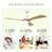 52" Ceiling Fan With Lights Remote Control,Quiet Dc Motor 3 Blade Ceiling Fans 6 Speed Levels,Reversible Ceiling Fan, For Patio Living Room, Bedroom, Office,Indoor-1149466235