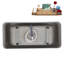 Baignoire autoportante 67 "avec drain interne Streamline-101698713