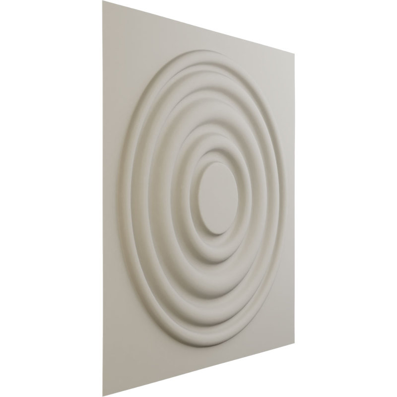 Panneau mural 3D décoratif Wade EnduraWall, Blanc fleur satiné