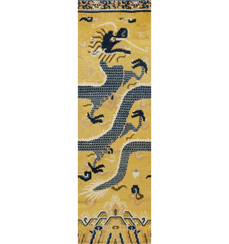 Hand Knotted Wool Floral Area Rug
