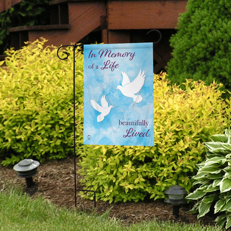 Drapeau de jardin «In Memory Of A Life»