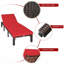 Chaise longue rembourrée réglable en rotin Dizzie-1728108773