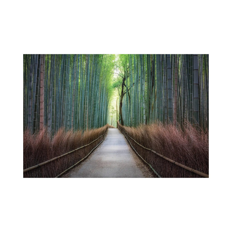 Mysterious Arashiyama Bamboo Forest 1 Piece Wrapped Canvas Wall Art, 66.04 cm H x 45.72 cm W x 1.91 cm D