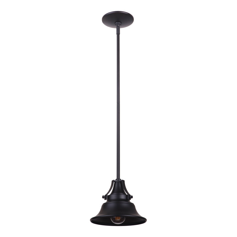 Luminaire suspendu conique 1 lumière, H 23 po x l 11 po x P 15 po