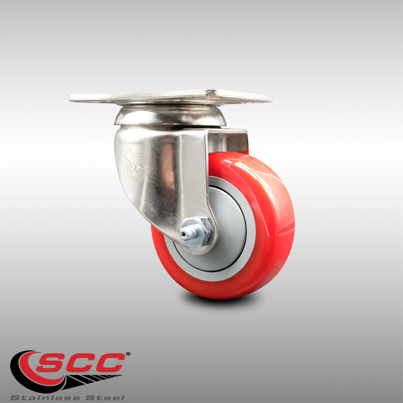 Polyurethane Caster, Red
