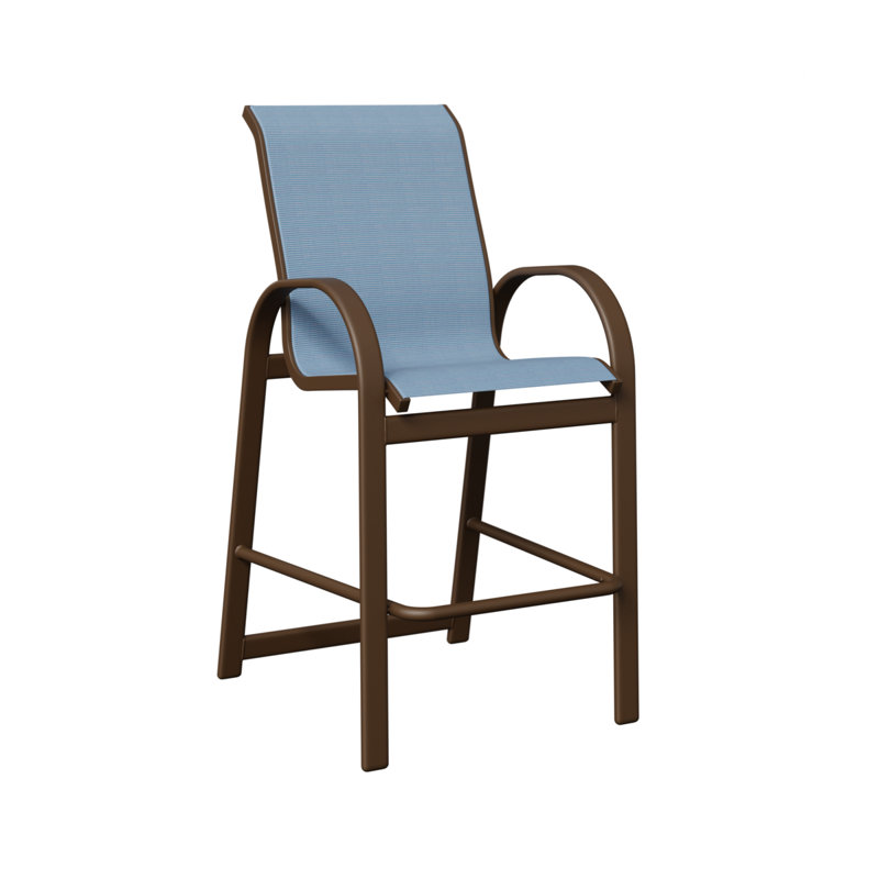 Fauteuil de bar berlinois Berlin Gardens, Dupione près de la piscine, Filon de bois mesquite