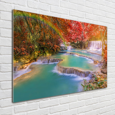 Cascade - No Frame Print on Glass