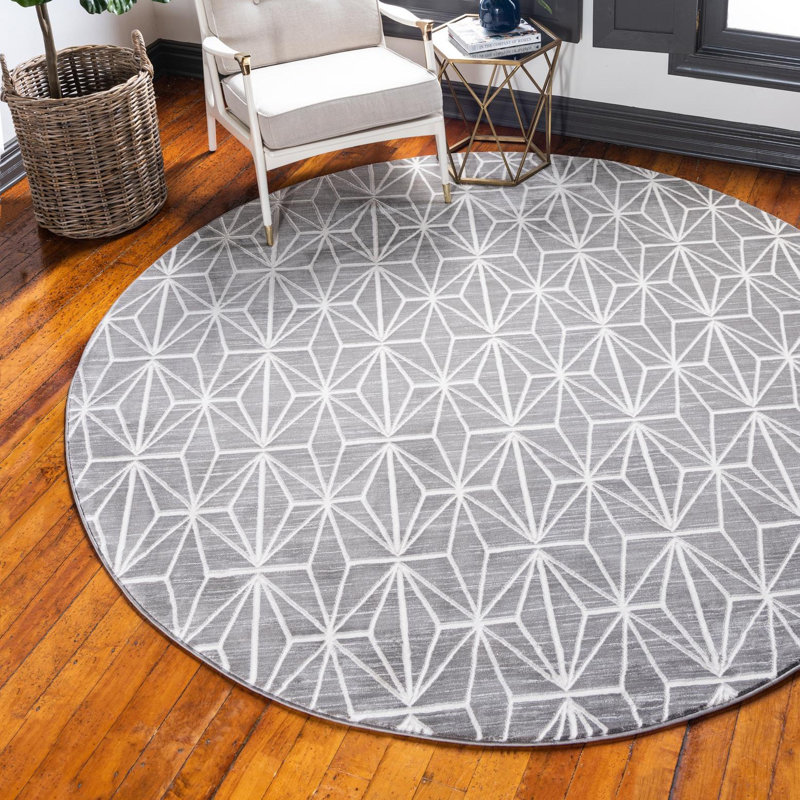 Tapis Fifth Avenue Uptown par Jill Zarin, Rond 5 pi 3 po