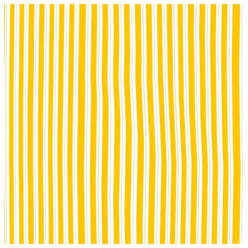 Yellow Stripes Fleece Throw Blanket - Pattern Throws for Sofas or Beds, 60in W x 80in H