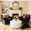  28‘’ Round Petal Shape Coffee Table,White-1877192164