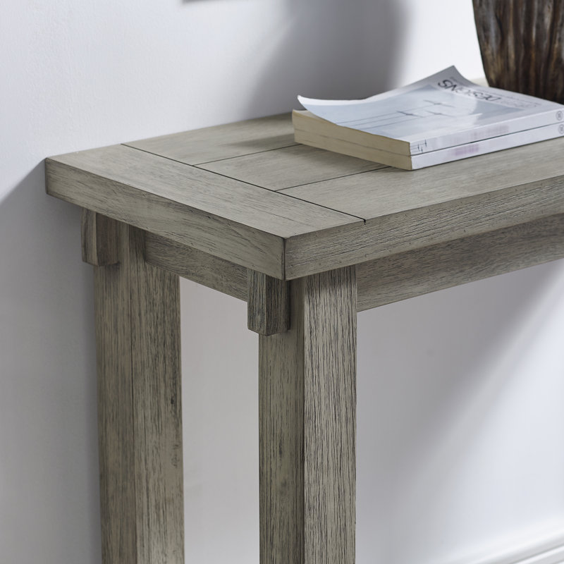 Lamartine 112cm Solid Wood Console Table, Light Grey