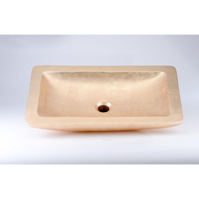 Vogue 25.6'' L Bathroom Sink, Gold Leaf